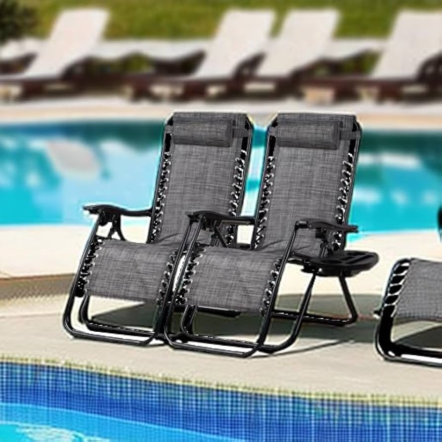 Amazon.com: Nazhura Set of 2 Relaxing Recliners Patio Chairs